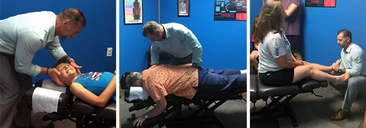 Chiropractor Hudson MI Corey Borck Adjusting Patients